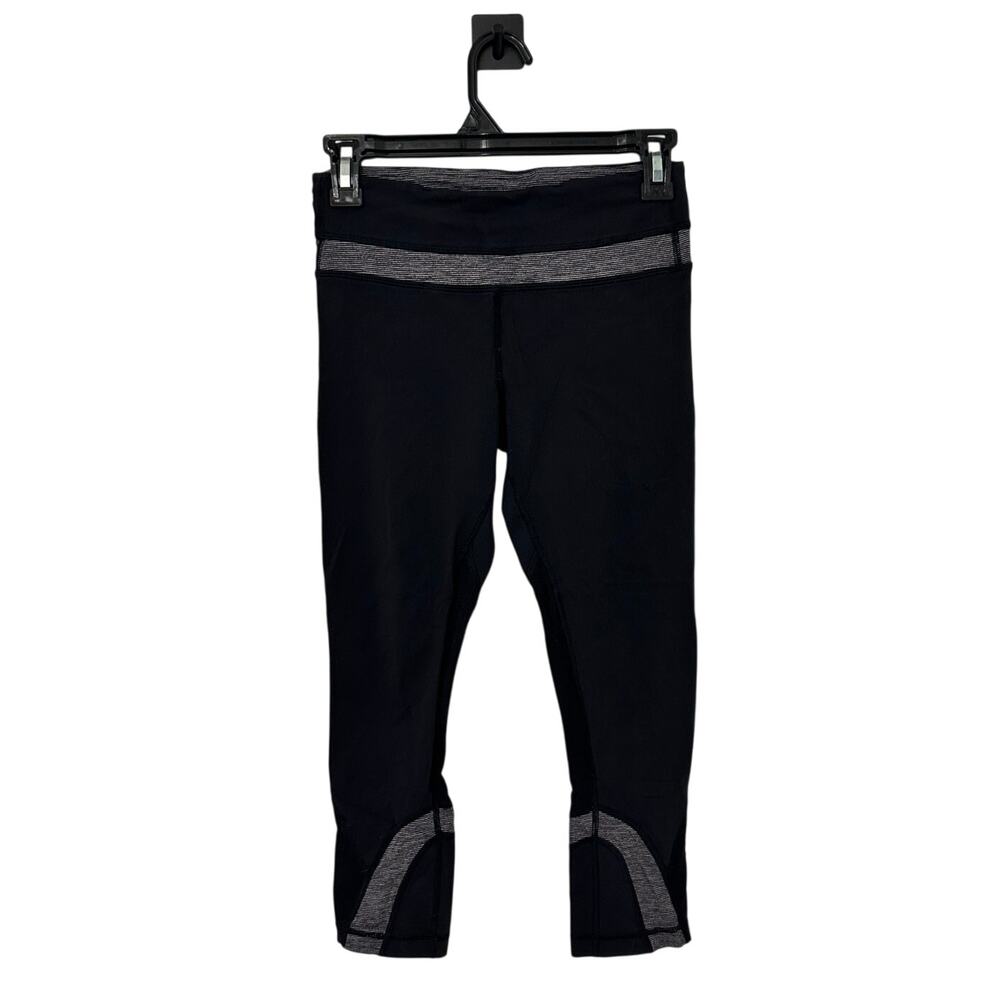 🖤✨ Lululemon Inspire Cropped Black Leggings Size 4 - Strong Girl Chic 💪🏃‍♀️